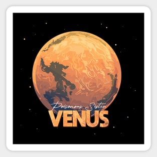 Venus Planet Logo, Astronomy Space Exploration Art Sticker